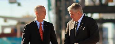 Rick Scott at the Port of Tampa Bay