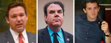 Ron DeSantis, Alan Grayson, and Taylor Budowich