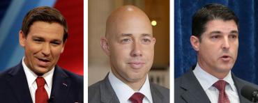 Ron DeSantis, Brian Mast and Steve Crisafulli