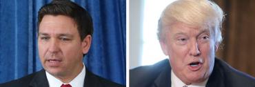 Ron DeSantis and Donald Trump Ron DeSantis and Donald Trump