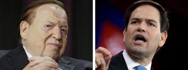 Sheldon Adelson and Marco Rubio Sheldon Adelson and Marco Rubio