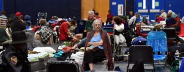 A St. Augustine hurricane shelter Thursday night A St. Augustine hurricane shelter Thursday night
