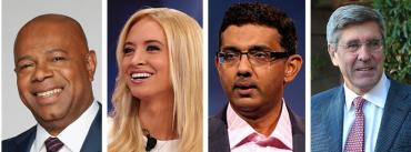 David Webb, Kayleigh McEnany, Dinesh D'Souza and Stephen Moore