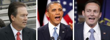Vern Buchanan, Barack Obama and Patrick Murphy