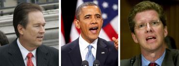 Vern Buchanan, Barack Obama and Shaun Donovan