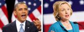 Barack Obama and Hillary Clinton