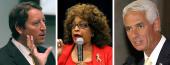 Bill Galvano, Corrine Brown, and Charlie Crist