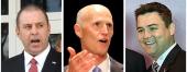 Blaise Ingoglia, Rick Scott and Christian Ziegler