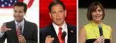 Carlos Curbelo, Marco Rubio and Kathy Castor