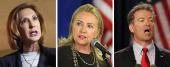 Carly Fiorina, Hillary Clinton, and Rand Paul