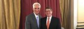 Charlie Crist and Cuban Foreign Minister Bruno Rodriguez Parrilla, in Cuba