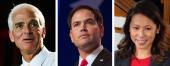 Charlie Crist, Marco Rubio and Stephanie Murphy