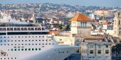 Cruise ship docked at Port of Old Havana