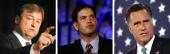 Dean Heller, Marco Rubio and Mitt Romney