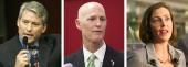 Dennis Ross, Rick Scott and Kathy Castor