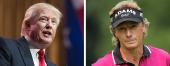 Donald Trump and Bernhard Langer