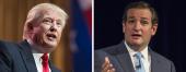 Donald Trump and Ted Cruz