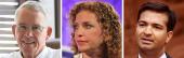 Frances Rooney, Debbie Wasserman Schultz and Carlos Curbelo