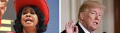 Frederica Wilson and Donald Trump