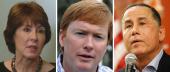 Gwen Graham, Adam Putnam and Philip Levine