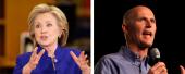 Hillary Clinton and Rick Scott