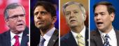 Jeb Bush, Bobby Jindal, Lindsey Graham, and Marco Rubio