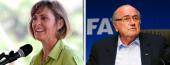 Kathy Castor and Sepp Blatter