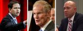 Marco Rubio, Bill Nelson and Brian Mast