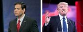 Marco Rubio and Donald Trump