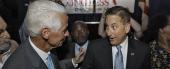 Rick Kriseman, right, with Charlie Crist before the general election