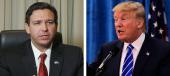 Ron DeSantis and Donald Trump