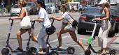 E-scooter riders in Los Angeles