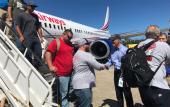 Rick Scott visiting with Florida utility workers in Puerto Rico