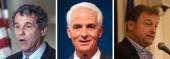 Sherrod Brown, Charlie Crist and Dean Heller