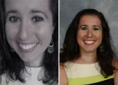 From the now-deleted Twitter account of “Tiana Dalichov,” left; and school staff photo of Dayanna Volitich, right