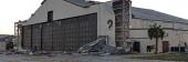 A Tyndall AFB hangar left in Michael's wake