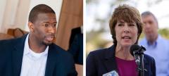 Andrew Gillum and Gwen Graham