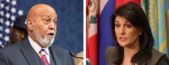Alcee Hastings and Nikki Haley Alcee Hastings and Nikki Haley
