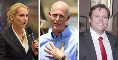 Alex Miller, Rick Scott and James Buchanan Alex Miller, Rick Scott and James Buchanan