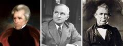 Andrew Jackson, Harry Truman and Zachary Taylor