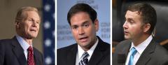 Bill Nelson, Marco Rubio and Darren Soto