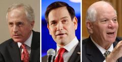 Bob Corker, Marco Rubio and Ben Cardin