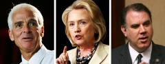 Charlie Crist, Hillary Clinton, and Alan Grayson