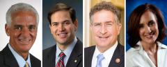 Charlie Crist, Marco Rubio, Joe Garcia and Allison Tant