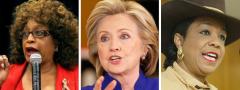 Corrine Brown, Hillary Clinton and Frederica Wilson Corrine Brown, Hillary Clinton and Frederica Wilson