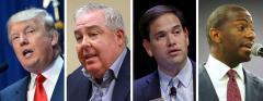 Donald Trump, John Morgan, Marco Rubio and Andrew Gillum