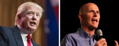 Donald Trump and Rick Scott