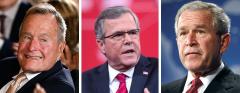 George H.W. Bush, Jeb Bush, and George W. Bush George H.W. Bush, Jeb Bush, and George W. Bush