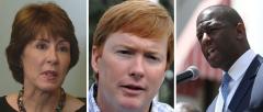 Gwen Graham, Adam Putnam and Andrew Gillum