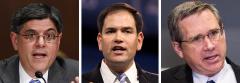 Jack Lew, Marco Rubio and Mark Kirk